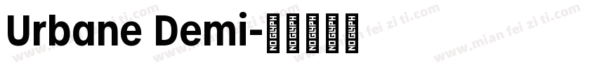 Urbane Demi字体转换
